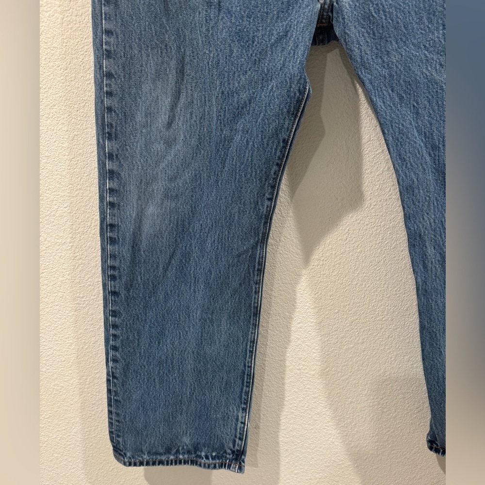 Levi’s Men’s 501 Straight Fit 100% Cotton Button Fly Denim Blue Jeans Size 38 - Picture 13 of 16